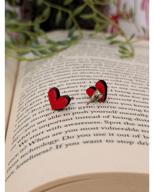 Valentine's Day Heart Stud Earrings