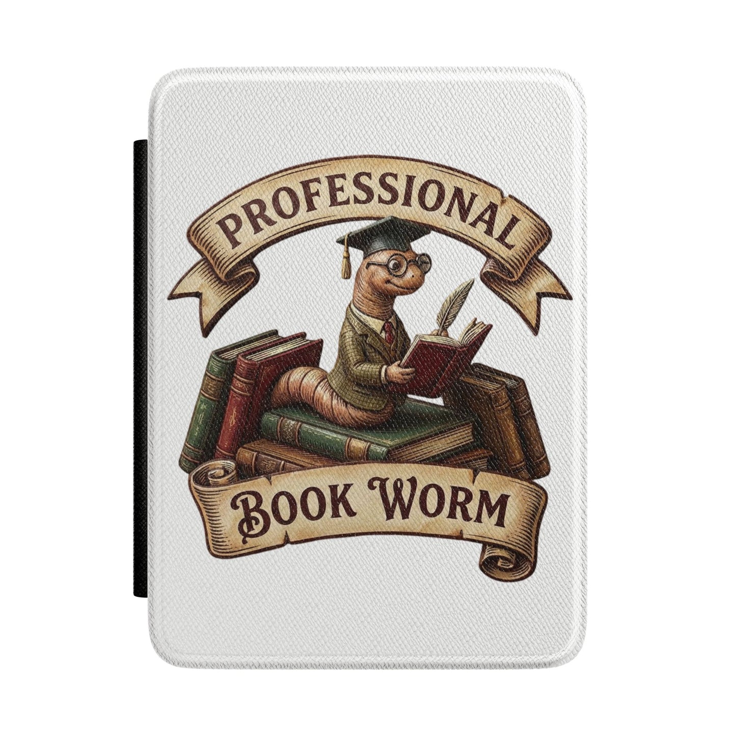 Professional Book Worm Kindle Case – Cute Bookworm Reader E-Reader Cover