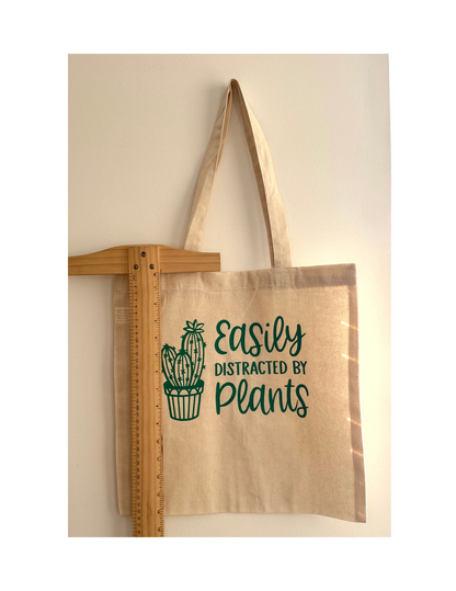 The "Easily Distracted by Plants" Everyday Tote