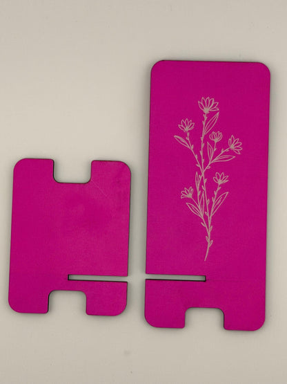 Floral Phone Stand - Personalized Gift