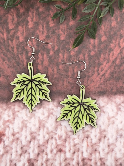 Fall Maple Leaf Earrigns