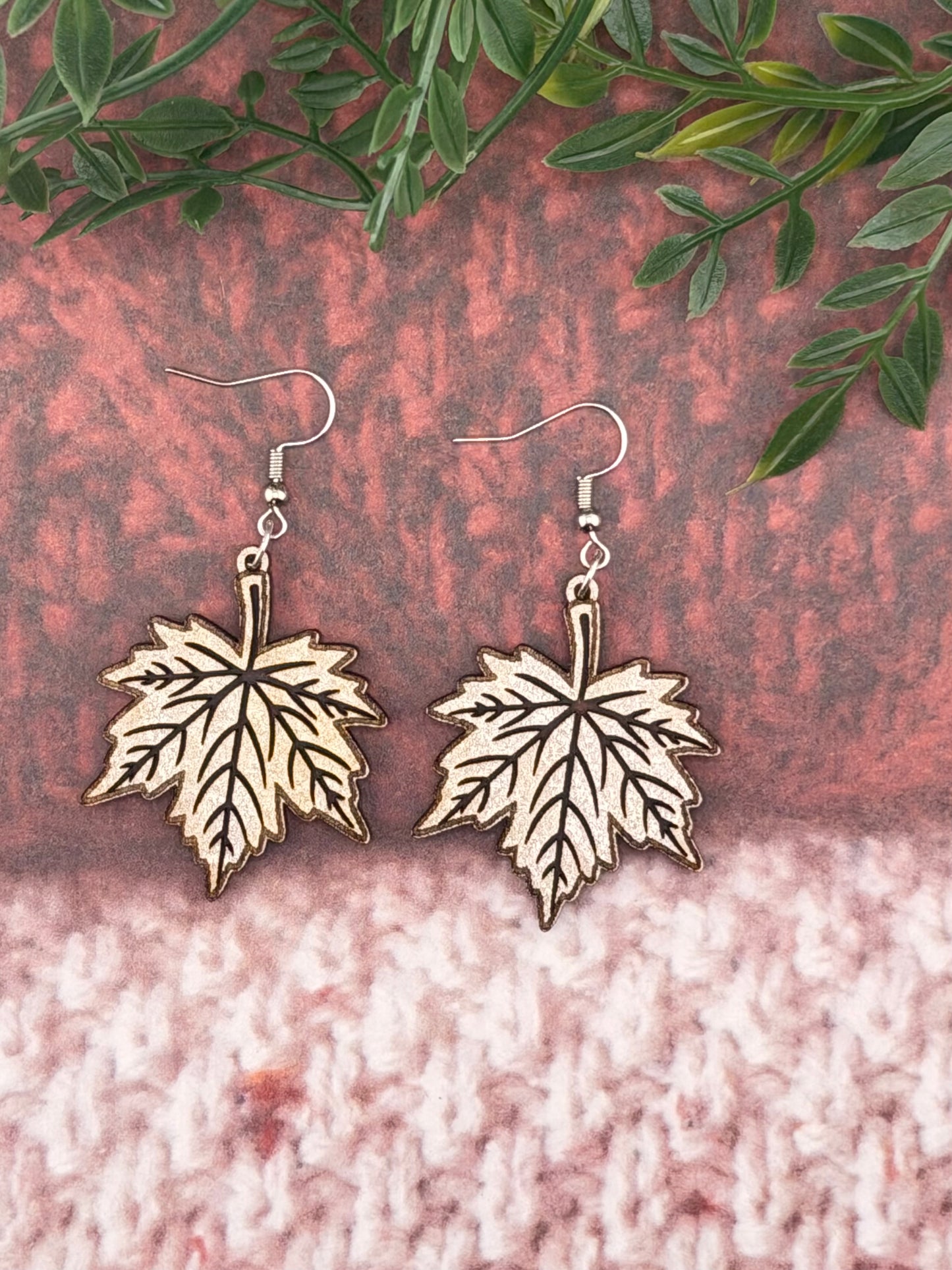Fall Maple Leaf Earrigns