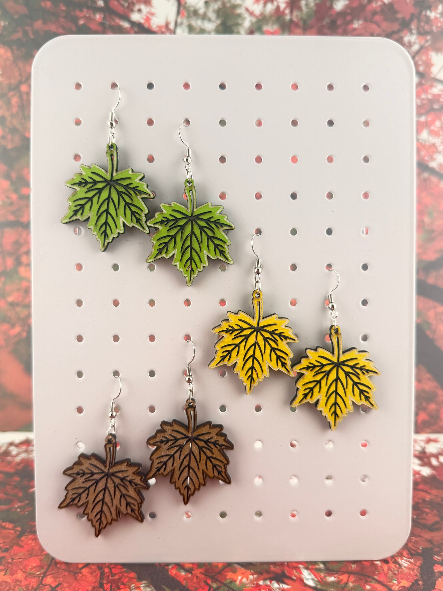 Fall Maple Leaf Earrigns