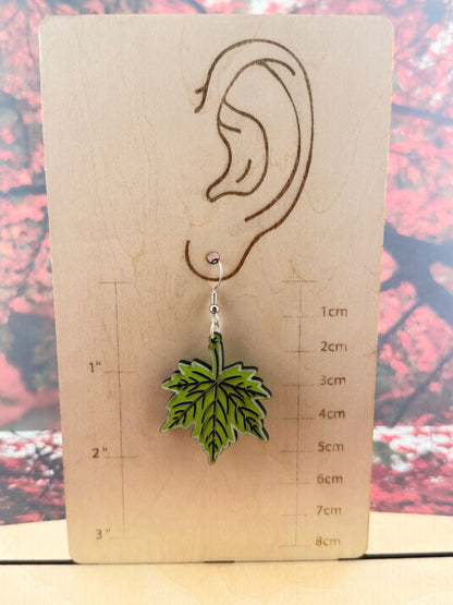 Fall Maple Leaf Earrigns