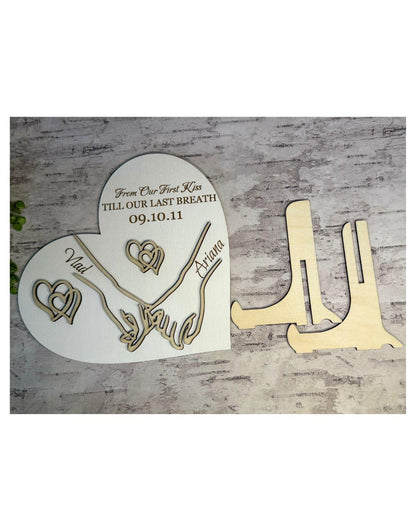 Personalized Heart Gift - Perfect for Anniversaries, Weddings, special dates and more!